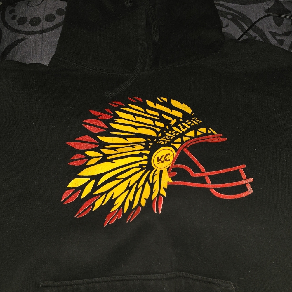 Black Kansas City Chiefs hoodie xl